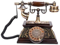 Scrafts SCP027a Corded Landline Phone(Brown)