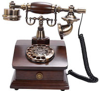 Scrafts SCP029a Corded Landline Phone(Brown)