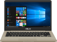 ASUS VivoBook S14 Core i5 8th Gen - (8 GB/1 TB HDD/256 GB SSD/Windows 10 Home) S410UA-EB409T Laptop(14 inch, Gold&Metal, 1.3 kg)