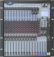Peavey 16-Channel Mixer with Digital Output Processing - Live Mixer Mixing Console Powered Sound Mixer