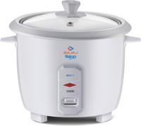 BAJAJ Majesty RCX 1 Electric Rice Cooker(1 L, White)