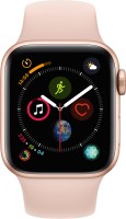 APPLE Watch Series 4 GPS 40 mm Gold Aluminium Case with Pink Sand Sport Band(Pink Strap, Regular)