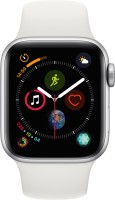 APPLE Watch Series 4 GPS 40 mm Silver Aluminium Case with White Sport Band(White Strap, Regular)