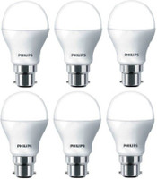 Philips 9 W Round B22 LED Bulb(White, Pack of 6)
