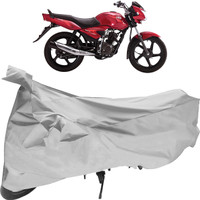 Shoolin Two Wheeler Cover for TVS(Jive, Silver)
