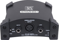 MX Professional 9 Volts Battery Phantom Powered Active DI Box Analog Sound Mixer