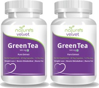Natures Velvet Lifecare Green Tea Pure Extract 500 mg, 60 Veggie Capsules - Pack of 2(120 No)