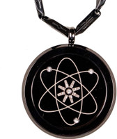 Aarogyam Energy Jewellery MNT Black IPG MST Quantum Scalar Black Silver Stainless Steel Pendant