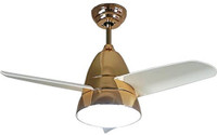 Kanz Enterprises Designer Modern Imported Decorative with 36 Inches Blades ,LED Light & Remote Control, For Kitchen/KIDS Room 3 Blade Ceiling Fan(Gold, Pack of 1)