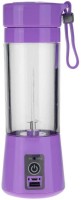 Benison India Shopping Portable USB Electric Juicer, Blender Purple Juicer Rechargeable 0 Mixer Grinder (1 Jar, Purple)