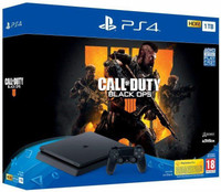 SONY PlayStation 4 (PS4) Slim 1 TB with Call of Duty: Black Ops 4(Jet Black)
