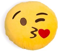 Twiddle Cotton Smiley Cushion Pack of 5(Yellow)