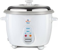 BAJAJ RCX5 Mini Travel Cooker, Food Steamer, Egg Boiler, Rice Cooker(1.8 L, White)