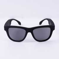 ARK SMART Blacklens_BlackframePolarized UV 400 Protection Lens Bone conduction(Smart Glasses, BLACK)
