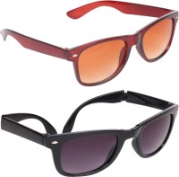 Aligatorr Wayfarer Sunglasses(For Boys & Girls, Black, Brown)