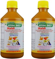 M SONS Herbal daily Haldi Pack1 - Relieves Arthritis & Prevents Liver Disease, reduce weight 400mlÃ2(800 ml)