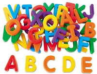 SEE INSIDE First Classroom ABCD Use Magnetic Letters for Kids(Multicolor)