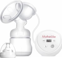 MotherLike Electric Breast Milk Feeding Pump With Bottle, Anti Back Flow, High Suction Eighteen Gears  - Electric(White)