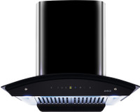 Elica WD HAC TOUCH BF 60 MS Auto Clean Wall Mounted Chimney(Black 1200 CMH)