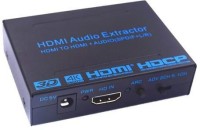 Tobo HDMI Audio Extractor Splitter for SPDIF RCA Stereo L / R Analog Output - Media Streaming Device(Black)