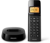 PHILIPS D1401B Cordless Landline Phone(Black)