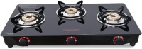 Butterfly Rapid 3 Burner Glass Manual Gas Stove(3 Burners)