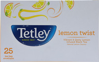 Tetley Lemon Twist Black Tea Bags Box(25 Bags)