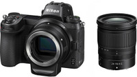 NIKON Z 6 Mirrorless Camera Body with 24-70mm Lens and Mount Adapter FTZ(Black)