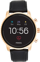FOSSIL 4th Gen Explorist HR Smartwatch(Black Strap, Regular)