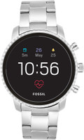 FOSSIL 4th Gen Explorist HR Smartwatch(Silver Strap, Regular)