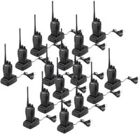 Zeom Baofeng Bf-888S 4 BaoFeng BF-888S 5W 400-470MHz 16-CH Handheld Walkie Talkies Black(Pack of 16) Walkie Talkie(Black)