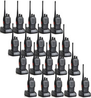 Zeom Bf-888S 4 BF-888S Two Way Radio (Pack of 20) Walkie Talkie(Black)