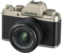 FUJIFILM X-T100 with XC15-45mm F3.5-5.6 OIS PZ Lens Mirrorless Camera Kit(Gold)