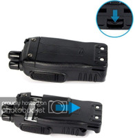 visionrabbit Retevis H-777 2-Way Hand Held Radio Walkie Talkie with Earpiece (Black) - 5 Pair Walkie Talkie(Black)