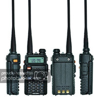 visionrabbit Baofeng UV5R 136-174/400-480 MHz Dual Band Two-Way Radio walkie Talkie Delivery 4-7 Days 1 Pair Set Walkie Talkie(Black)