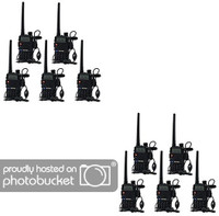 visionrabbit Baofeng UV 5R Walkie Talkie - Wide Frequency Range, FM Radio, LED Torch, 5 to 10km Range, Long Standby, 1800mAh Battery (10PC) Walkie Talkie(Black)