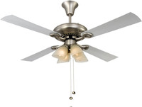 USHA FONTANA LOTUS STEEL 1230 mm 4 Blade Ceiling Fan(RED, Pack of 1)