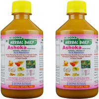 M SONS Herbal daily Ashoka pack 1 for for Female Health, Hormonal Imbalance, PMS, Irregular Menses(400 ml)