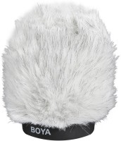 BOYA BY-P100 Furry Outdoor Interview Microphone Windshield(White)