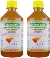 M SONS Herbal daily Apple Cider Vinegar Pack1 for Body Detox and Blood Purifier, Promotes Digestion Vinegar(400 ml, Pack of  2)