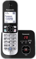 Panasonic KX-TG6821EB Single DECT Cordless Telephone Cordless Landline Phone with Answering Machine Cordless Landline Phone with Answering Machine(Silver, Black)