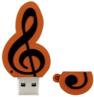 PANKREETI Musical note 32 GB Pen Drive(Brown)