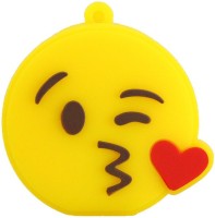PANKREETI 494 Emoji Kiss 16 GB Pen Drive(Yellow)