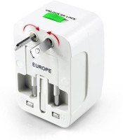 EAGNA Universal World Wide Travel Charger Adapter Plug, White Worldwide Adaptor  (White) Adapt-02 Worldwide Adaptor(White)