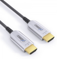 TECHGEAR HDMI 2.0 ACTIVE OPTICAL 4K2K CABLE 100M 100 m HDMI Cable(Compatible with Digital audio support, formats device dependant, Silver, One Cable)
