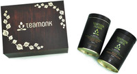 Teamonk Global Teamonk Gift Flipbox, Includes: Kashmiri Kahwa Green Tea-100 gm, Assam Masala Chai-100 gm Spices Green Tea Vacuum Pack(100 g)