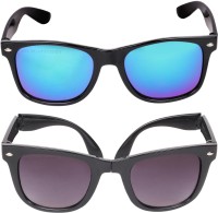 CRIBA Wayfarer Sunglasses(For Men & Women, Blue, Black)
