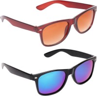 Aligatorr Wayfarer Sunglasses(For Men, Brown, Multicolor)