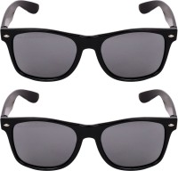 Aligatorr Wayfarer Sunglasses(For Men & Women, Black)