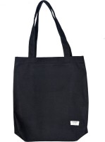 frenzo Reusable Tote cum Handbag Bag-Multipurpose Bag (100% Cotton Canvas)-Jhola Multipurpose Bag(Black, 15 L)